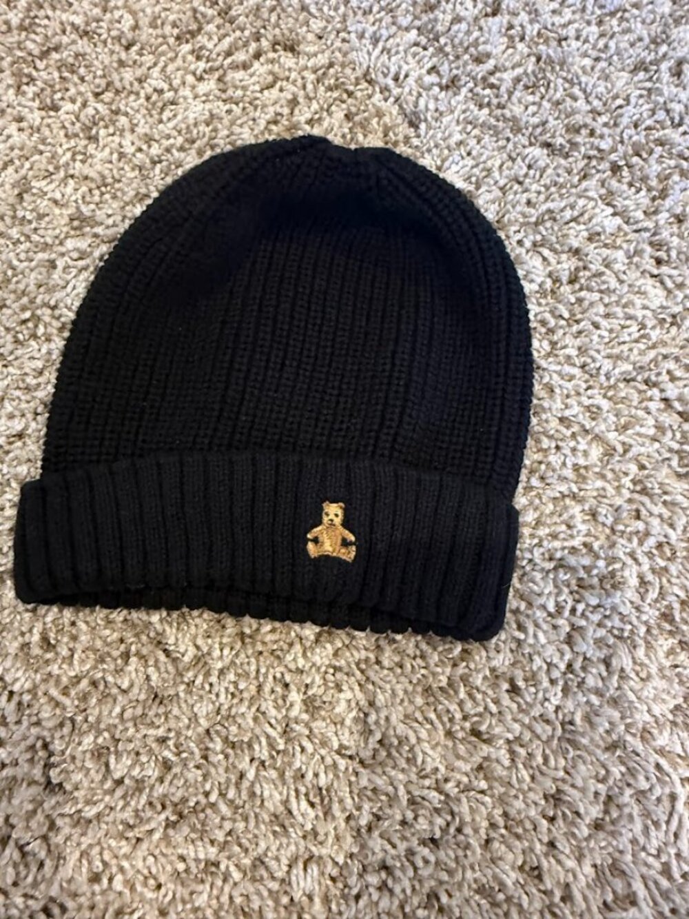 Baby Gap Baby Brannan Black Beanie | 6-12M